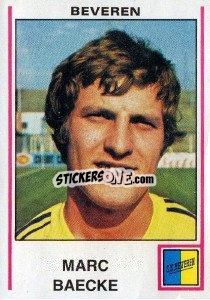 Sticker Marc Baecke - Football Belgium 1979-1980 - Panini