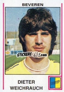 Sticker Dieter Weichrauch - Football Belgium 1979-1980 - Panini