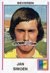 Cromo Jan Simoen - Football Belgium 1979-1980 - Panini