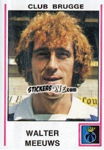 Sticker Walter Meeuws - Football Belgium 1979-1980 n. 132 - Panini