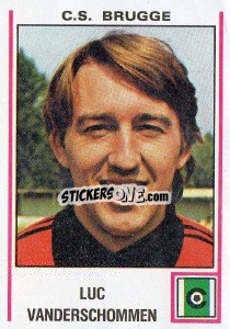 Figurina Luc VanderSchommen - Football Belgium 1979-1980 - Panini