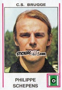 Sticker Philippe Schepens - Football Belgium 1979-1980 - Panini