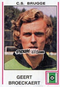 Sticker Geert Broeckaert - Football Belgium 1979-1980 - Panini