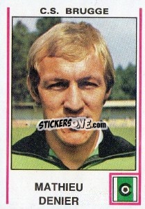 Cromo Mathieu Denier - Football Belgium 1979-1980 - Panini