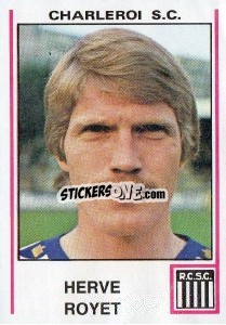 Sticker Herve Royet - Football Belgium 1979-1980 - Panini