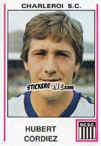 Figurina Hubert Cordiez - Football Belgium 1979-1980 - Panini