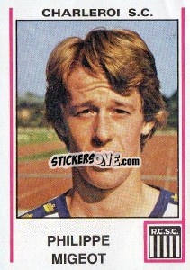 Sticker Philippe Migeot - Football Belgium 1979-1980 - Panini