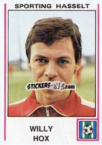 Sticker Willy Hox - Football Belgium 1979-1980 - Panini