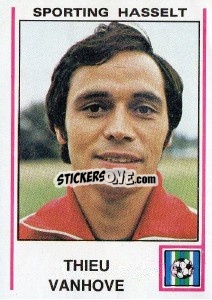 Sticker Thieu Vanhove - Football Belgium 1979-1980 - Panini