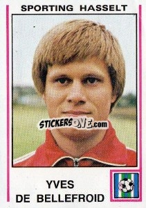 Sticker Yves de Bellefroid - Football Belgium 1979-1980 - Panini