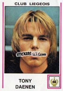 Sticker Tony Daenen - Football Belgium 1979-1980 - Panini