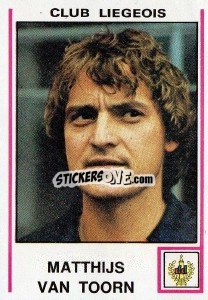 Sticker Matthijs van Toorn - Football Belgium 1979-1980 - Panini