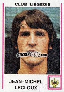 Sticker Jean-Michel Lecloux - Football Belgium 1979-1980 - Panini