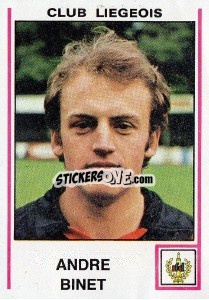 Sticker Andre Binet - Football Belgium 1979-1980 - Panini