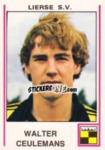 Sticker Walter Ceulemans - Football Belgium 1979-1980 - Panini