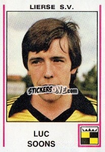 Figurina Luc Soons - Football Belgium 1979-1980 - Panini