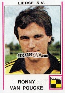 Sticker Ronny van Poucke - Football Belgium 1979-1980 - Panini