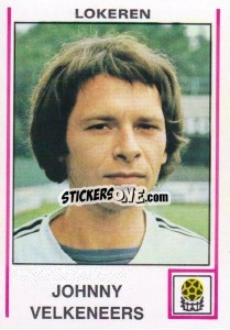 Sticker Johnny Velkeneers - Football Belgium 1979-1980 - Panini
