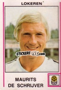 Sticker Maurits de Schrijver - Football Belgium 1979-1980 - Panini