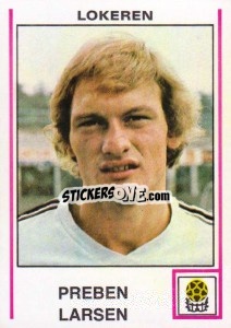 Figurina Preben Larssen - Football Belgium 1979-1980 - Panini