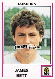 Sticker James Bett - Football Belgium 1979-1980 - Panini