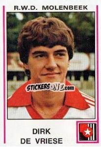 Sticker Dirk de Vrese - Football Belgium 1979-1980 - Panini