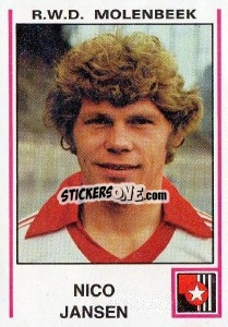 Sticker Nico Jansen - Football Belgium 1979-1980 n. 277 - Panini