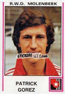 Sticker Patrick Gorez - Football Belgium 1979-1980 - Panini