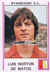 Sticker Luis Norton de Matos - Football Belgium 1979-1980 - Panini