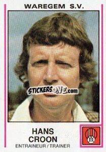Sticker Hans Croon - Football Belgium 1979-1980 - Panini