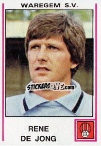 Sticker Rene de Jong - Football Belgium 1979-1980 - Panini