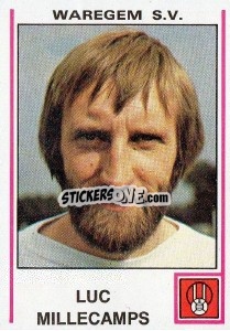 Sticker Luc Millecamps - Football Belgium 1979-1980 - Panini