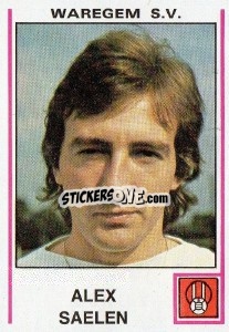 Figurina Alex Saelen - Football Belgium 1979-1980 - Panini