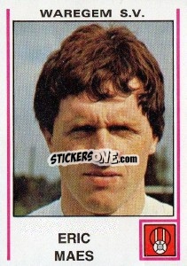 Figurina Eric Maes - Football Belgium 1979-1980 - Panini