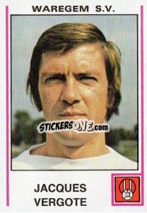 Sticker Jacques Vergote - Football Belgium 1979-1980 - Panini