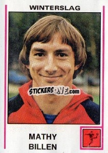Sticker Mathy Billen - Football Belgium 1979-1980 - Panini