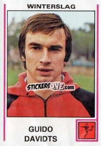 Figurina Guido Davidts - Football Belgium 1979-1980 - Panini