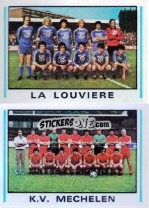 Sticker Team La Louviere / Team K.V. Mechelen - Football Belgium 1979-1980 n. 371 - Panini