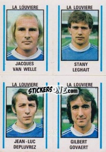 Cromo Jacques van Welle / Stany Leghait / Jean-Luc Depluvrez / Gilbert Govaert