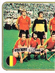 Sticker Team Belgium - Football Belgium 1980-1981 n. 1 - Panini