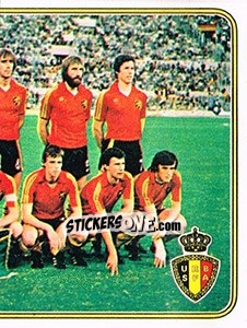Sticker Team Belgium - Football Belgium 1980-1981 n. 2 - Panini