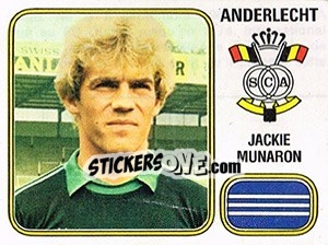 Figurina Jackie Munaron - Football Belgium 1980-1981 - Panini