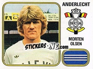 Sticker Morten Olsen - Football Belgium 1980-1981 n. 8 - Panini