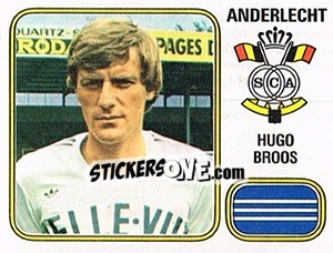 Sticker Hugo Broos - Football Belgium 1980-1981 - Panini