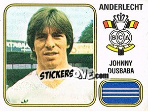 Sticker Johnny Dusbaba - Football Belgium 1980-1981 n. 11 - Panini