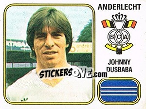 Figurina Johnny Dusbaba - Football Belgium 1980-1981 - Panini