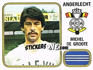 Sticker Michel de Groote - Football Belgium 1980-1981 n. 12 - Panini