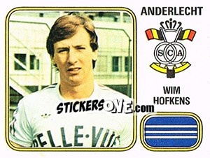 Sticker Wim Hofkens - Football Belgium 1980-1981 - Panini