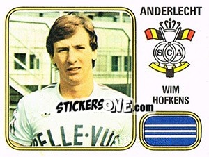 Sticker Wim Hofkens - Football Belgium 1980-1981 n. 16 - Panini