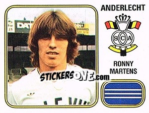 Sticker Ronny Martens - Football Belgium 1980-1981 - Panini